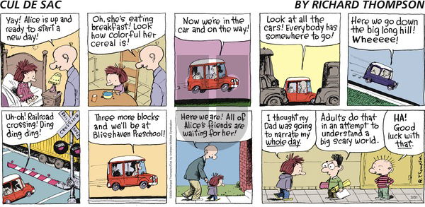 Cul de Sac on Sunday March 31, 2019 Comic Strip