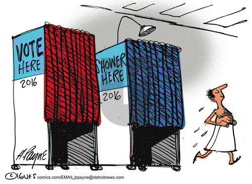 Henry Payne on Wednesday November 9, 2016 Comic Strip