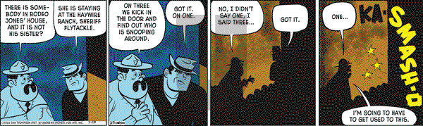 Rip Haywire on Monday January 18, 2021 Comic Strip