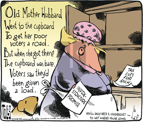 Tom Toles on Wednesday January 3, 2018 Comic Strip