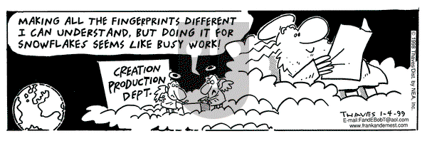 Frank and Ernest on Monday January 4, 1999 Comic Strip