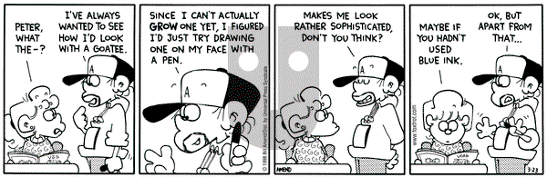 FoxTrot on Monday March 23, 1998 Comic Strip