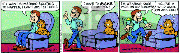 Garfield on Friday April 5, 1991 Comic Strip