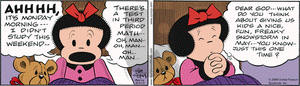 Nancy on Monday May 18, 2009 Comic Strip