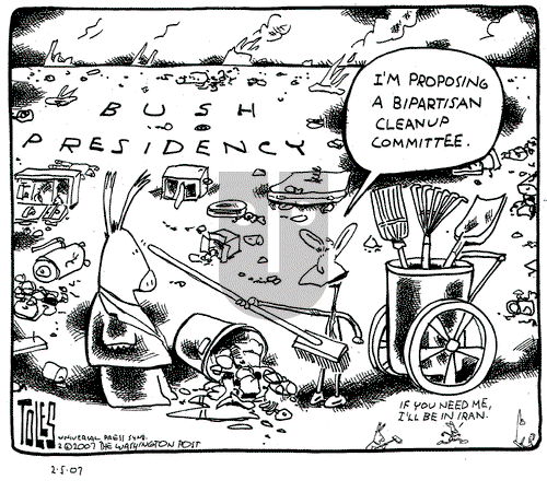 Tom Toles on Monday February 5, 2007 Comic Strip