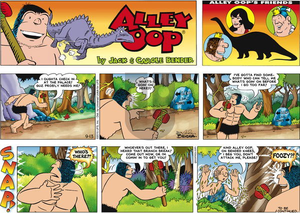 Alley Oop on Sunday September 13, 2015 Comic Strip