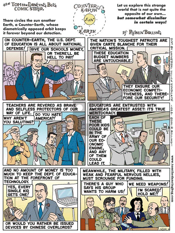 Tom the Dancing Bug on Friday March 11, 2011 Comic Strip
