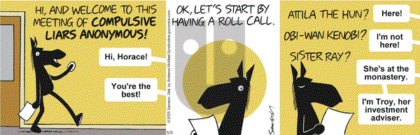 Dark Side of the Horse on Saturday May 3, 2025 Comic Strip