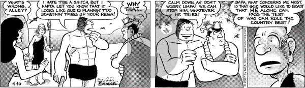 Alley Oop on Tuesday April 10, 2007 Comic Strip