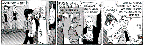 Luann on Friday January 18, 2002 Comic Strip