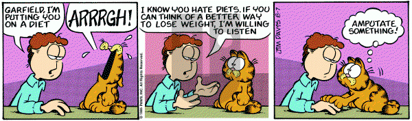 Garfield on Wednesday August 7, 1985 Comic Strip