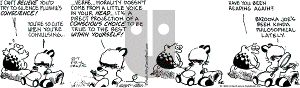 Over the Hedge on Wednesday August 7, 1996 Comic Strip