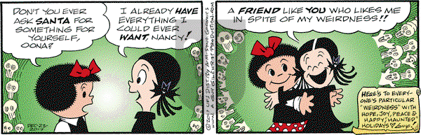 Nancy on Saturday December 23, 2017 Comic Strip