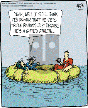 In the Bleachers on Tuesday October 29, 2013 Comic Strip