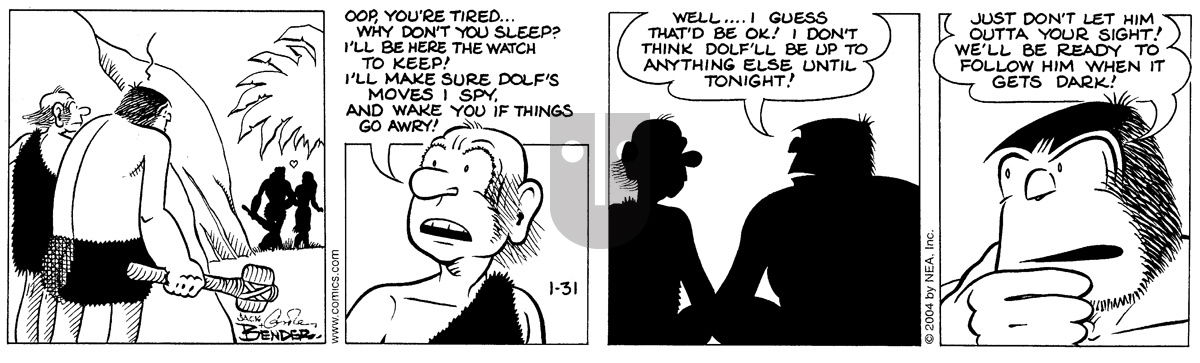Alley Oop - Saturday January 31, 2004 Comic Strip