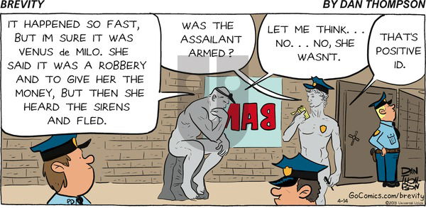Brevity on Sunday April 14, 2013 Comic Strip