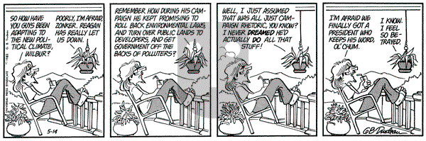 Doonesbury on Friday May 14, 1982 Comic Strip
