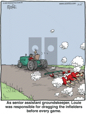 In the Bleachers - Tuesday March 15, 2005 Comic Strip