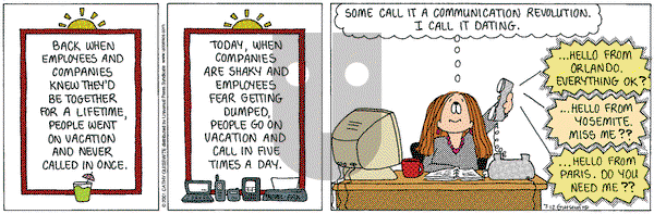Cathy Classics on Thursday July 12, 2001 Comic Strip