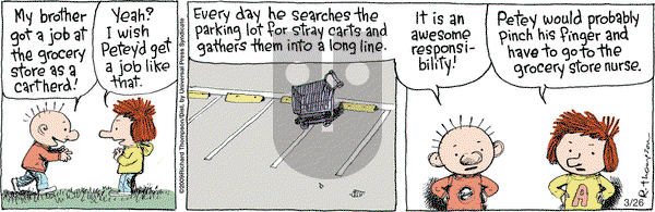 Cul de Sac on Thursday March 26, 2009 Comic Strip