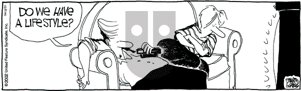 The Buckets - Saturday April 13, 2002 Comic Strip