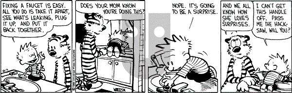Calvin and Hobbes - Tuesday August 9, 1988 Comic Strip
