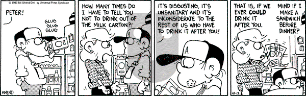 FoxTrot on Tuesday October 12, 1993 Comic Strip