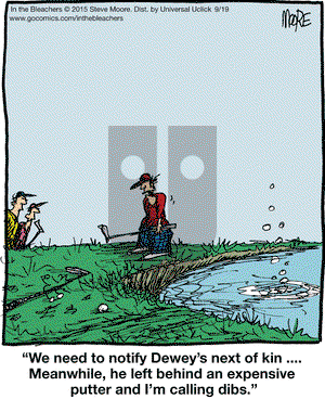 In the Bleachers on Saturday September 19, 2015 Comic Strip