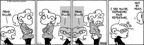 FoxTrot on Friday December 11, 1992 Comic Strip