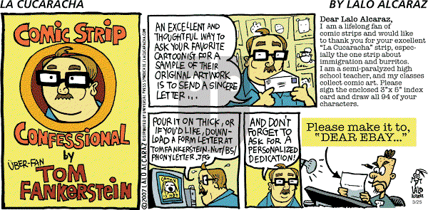 La Cucaracha on Sunday March 25, 2007 Comic Strip