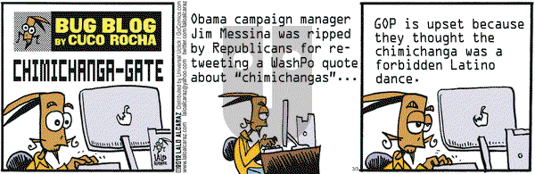 La Cucaracha on Saturday March 3, 2012 Comic Strip