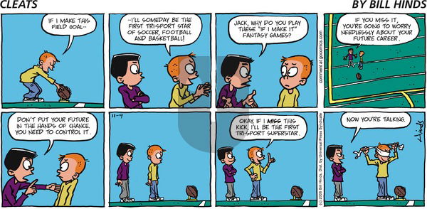 Cleats on Sunday November 9, 2008 Comic Strip