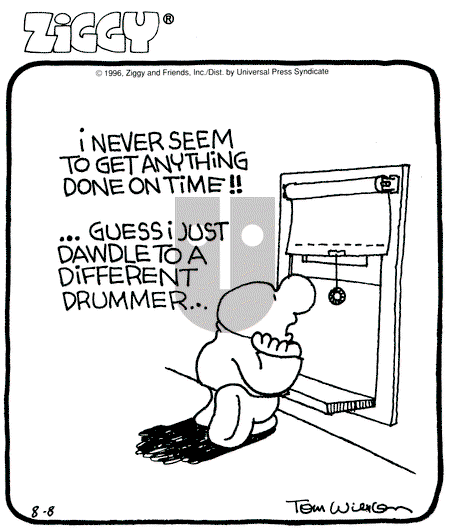 Ziggy - Thursday August 8, 1996 Comic Strip