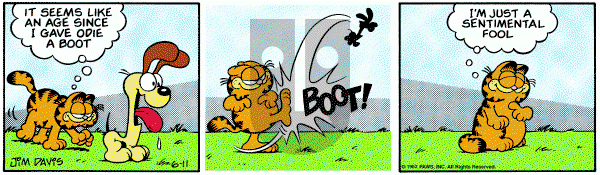 Garfield on Saturday June 11, 1983 Comic Strip