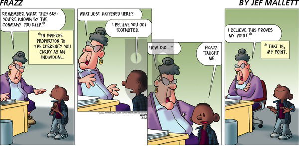 Frazz on Sunday March 22, 2020 Comic Strip