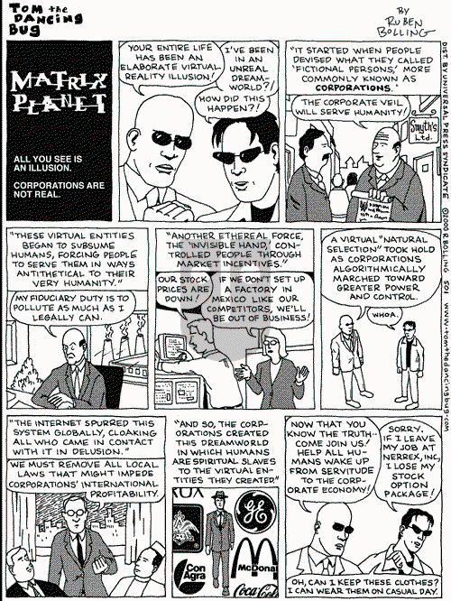 Tom the Dancing Bug on Saturday June 24, 2000 Comic Strip