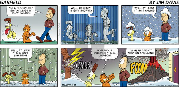 Garfield - Sunday July 27, 2014 Comic Strip