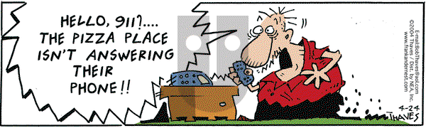 Frank and Ernest on Wednesday August 11, 2004 Comic Strip