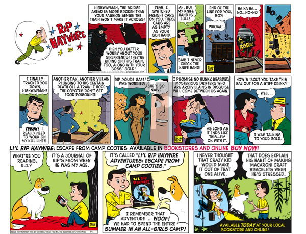 Rip Haywire on Sunday August 21, 2016 Comic Strip