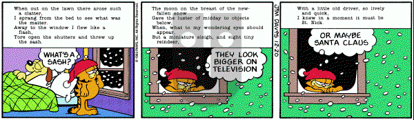 Garfield on Tuesday December 20, 1983 Comic Strip