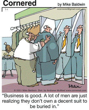 Cornered on Thursday July 1, 2021 Comic Strip