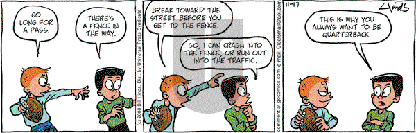 Cleats on Monday November 17, 2008 Comic Strip