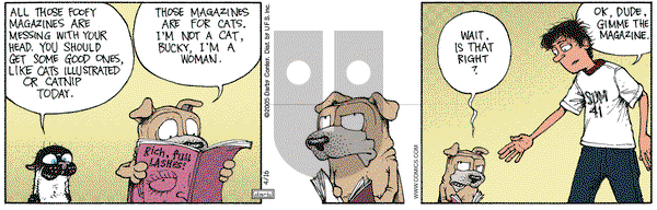 Get Fuzzy on Saturday April 16, 2005 Comic Strip
