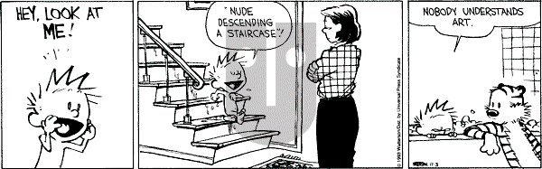 Calvin and Hobbes - Wednesday November 3, 1993 Comic Strip