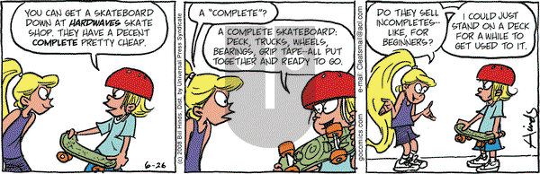 Cleats on Thursday June 26, 2008 Comic Strip
