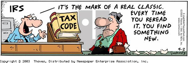 Frank and Ernest - Wednesday April 2, 2003 Comic Strip