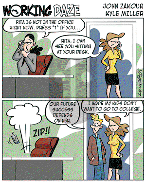 Working Daze - Wednesday July 27, 2005 Comic Strip