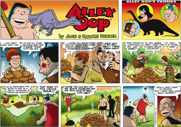 Alley Oop on Sunday June 11, 2006 Comic Strip