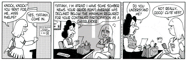 Luann on Monday January 12, 1998 Comic Strip