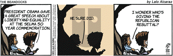 La Cucaracha on Monday March 23, 2015 Comic Strip